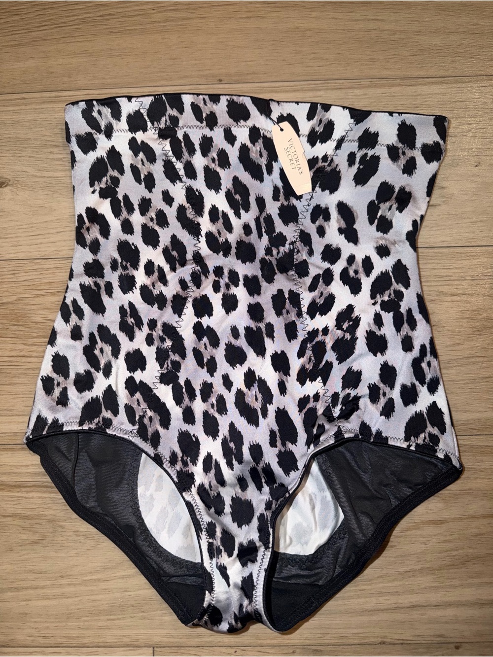 Victoria's Secret High-Waist Leopard Shaper - Black & White